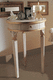 Stil-Nachttisch / Holz / rund