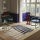 moderner Teppich / Motiv / Nylon / Wolle