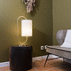 Tischlampe / Messing / modern / mit Kabel