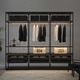 Eckkleiderschrank / Modul / modern / Glas