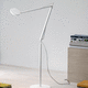 Stehleuchte / Aluminium / modern / mit Kabel