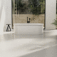 ovale Badewanne / freistehend / für Wohnungen / emailliertes Metall