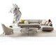 Modulsofa / Eck / modern / für Wohnzimmer
