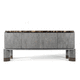 Sideboard mit hohen Beinen / modern / Holz / Metall