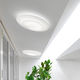 moderne Deckenleuchte / rund / Stoff / LED