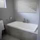 Einbau-Badewanne / für Wohnungen / Verbundwerkstoff / modern