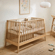 erweiterbares Babybett / Einpersonen / modern / Eiche