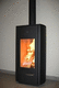 Holz-Kaminofen / 8 kW / modern / Stahl