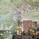 moderne Tapete / Stoff / Blumenmotiv / Naturmotiv