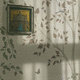 moderne Tapete / Stoff / Naturmotiv / mehrfarbig