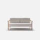 modernes Sofa / für Außenbereich / Stoff / Leder
