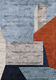 moderner Teppich / mit geometrischen Motiven / aus Bambusfaser / rechteckig