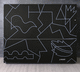 moderner Barschrank / Glas / schwarz