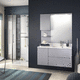 modernes Badezimmer / Glas / gegossenes Material / maßgefertigt