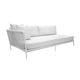 Modulsofa / modern / für Außenbereich / weiß