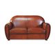 klassisches Sofa / braun / Leder / Contract