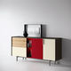 modernes Sideboard / Eiche / Esche / mit Regal