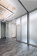 Schiebe-Stapel-Trennwand / mobil / modular / Aluminium
