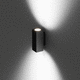 Wandstrahler / LED / rechteckig / IP65