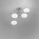 moderne Deckenleuchte / Glas / aus verchromtem Metall / LED