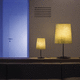 Tischlampe / Metall / Leinen / modern