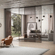 Falttrennwand / Schiebe / Aluminium / Glas