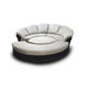 Modulsofa / halbrund / modern / grau