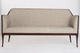 klassisches Sofa / beige / Holz / 3 Plätze