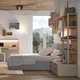 weißes Kinderzimmer / grau / rosa / Holz