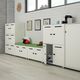 Stahl-Garderobenschrank / für Büro