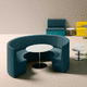 modulare Polsterbank / modern / Stoff / Laminat