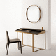 wandmontierter Spiegel / modern / rund / Stahl