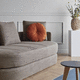 Kissen für Sofas / rund / einfarbig / Stoff