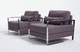 moderner Sessel / Metall / mit Kufengestell