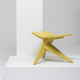 Hocker / originelles Design / Esche / Nussbaum / Gestell aus Holz