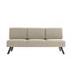 modernes Sofa / beige / Stoff / Stahl