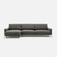 Ecksofa / halbrund / Design / Schaumstoff