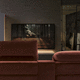 Heimkino-Sofa / modular / halbrund / modern