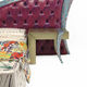 Stil-Nachttisch / Holz / Gestell aus Holz / rechteckig
