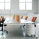 Schreibtisch für Open Space / modern / Holz / für Gewerbegebrauch
