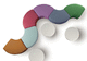 modulare Polsterbank / modern / Stoff / Holz