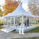 quadratisches Festzelt / PVC / Tuch / Edelstahl