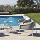 Sessel / minimalistisches Design / Stoff / Sunbrella® / Aluminium