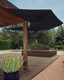 wandmontierter Sonnenschirm / Polyester / Edelstahl / Aluminium