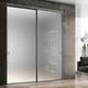 Glasschiebetür / Aluminium / Aluminiumstruktur / gepanzert