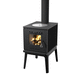 Holz-Kaminofen / 7 kW / auf Füßen / Zentral