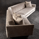 Modulsofa / modern / Stoff / mit Armlehnen