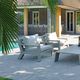 moderner Sessel / Sunbrella® / Aluminium / mit abnehmbarem Kissen