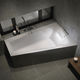 Badewanne für Eckeinbau / Acryl / Massage / weiß