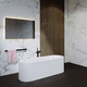 ovale Badewanne / freistehend / modern / Acryl